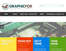 Tablet Screenshot of graphicfox.com
